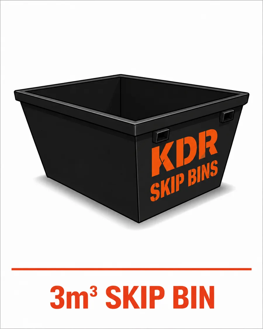 KDR 3 cubic metre skip bin